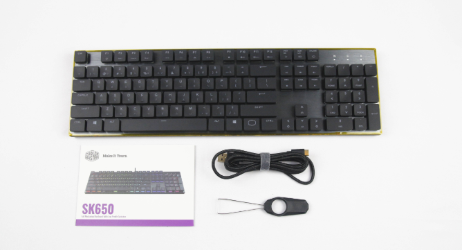 巧克力机械式键盘-CoolerMaster SK650开箱评测